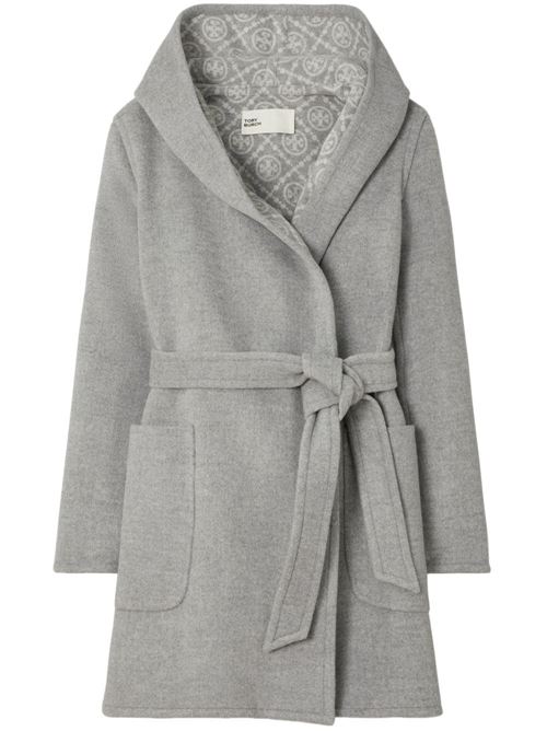 Cappotto in lana con cappuccio TORY BURCH | 153871024